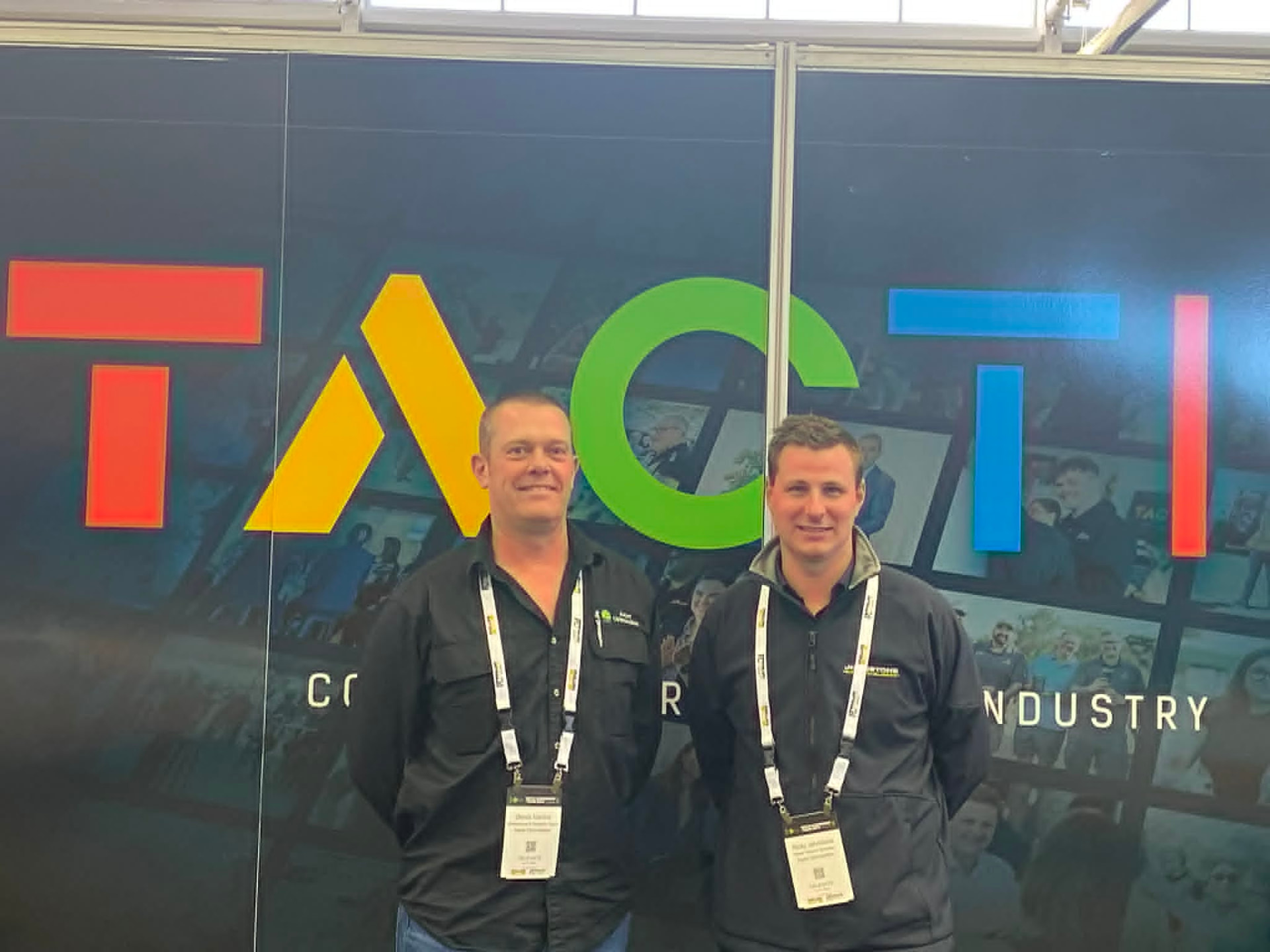 Derick Martins and Ricky Johnstone at an industry conference